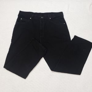 Wrangler Relaxed Fit Black Jeans 38x30